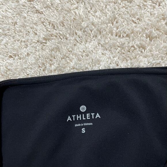 Athleta Size Small Black Floral Blossom Intuition Mesh High Waisted Leggings - Picture 8 of 10